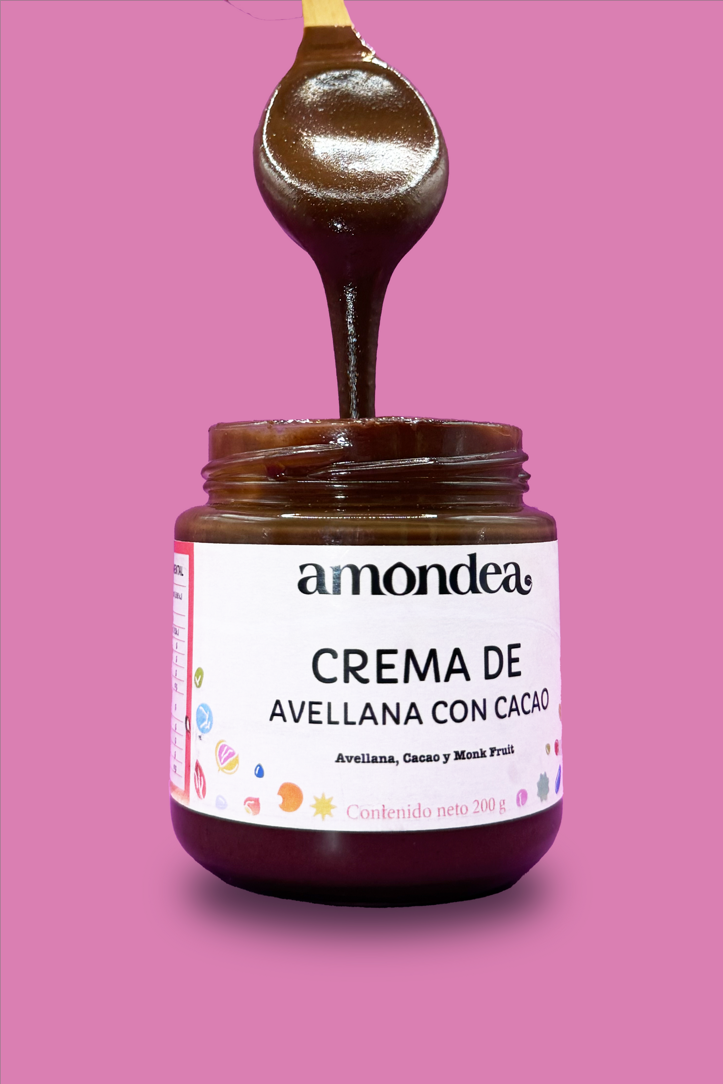 Crema de Avellana Cacao y Monk Fruit 200gr